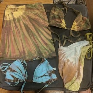 Lucky brand tie dye swimwear